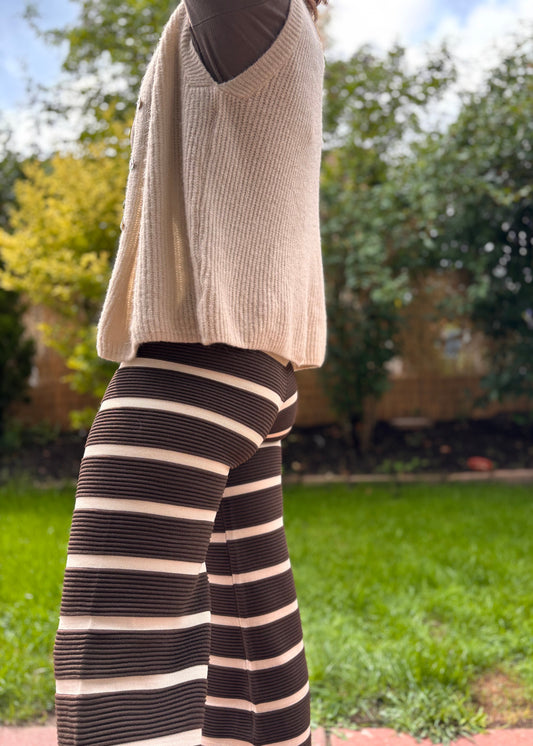 Hose Darwin Dunkelbraun & Creme