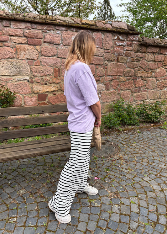 Hose Stripe - Weiß / Grün