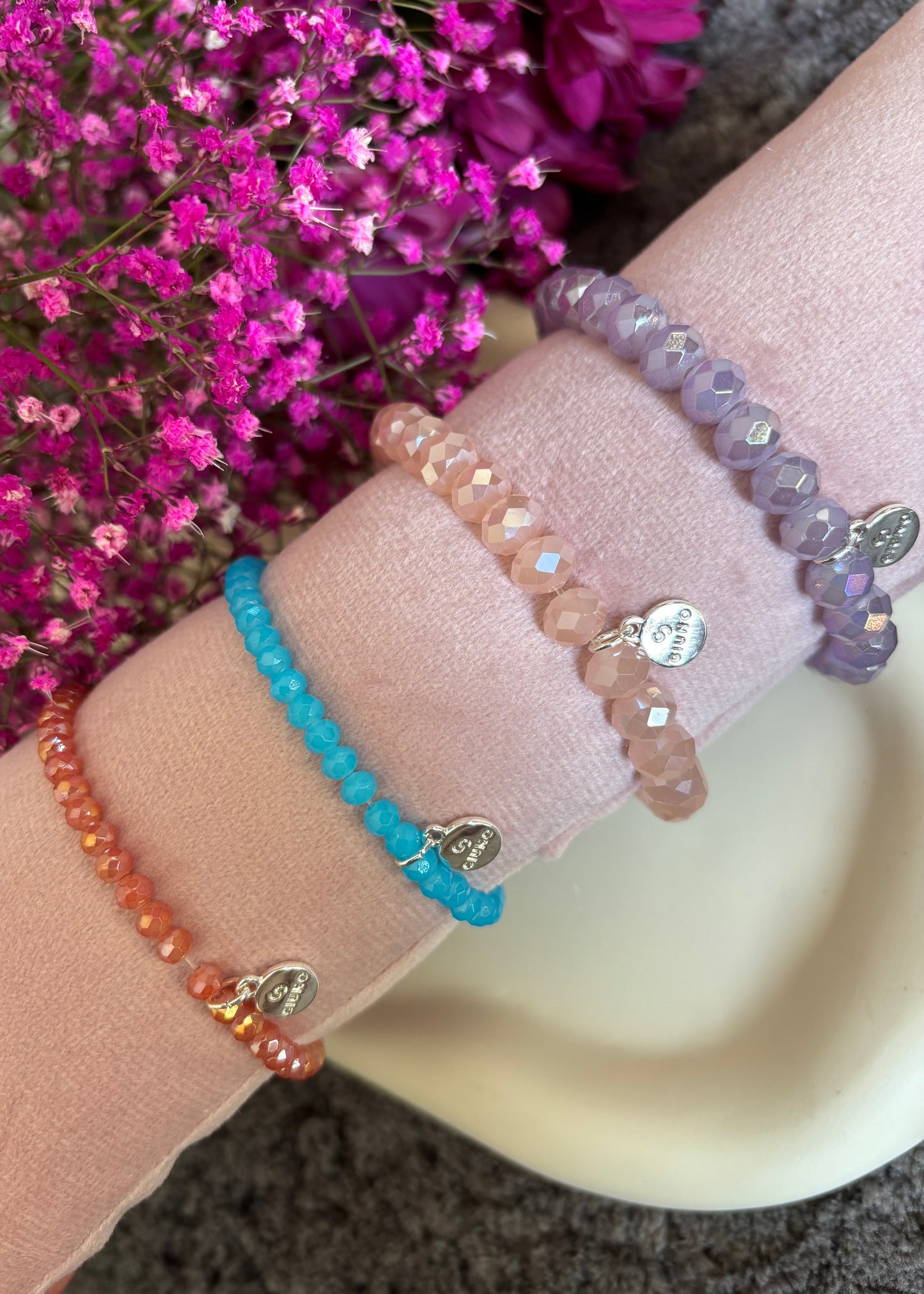 Kristallarmband Pauline - Rosa