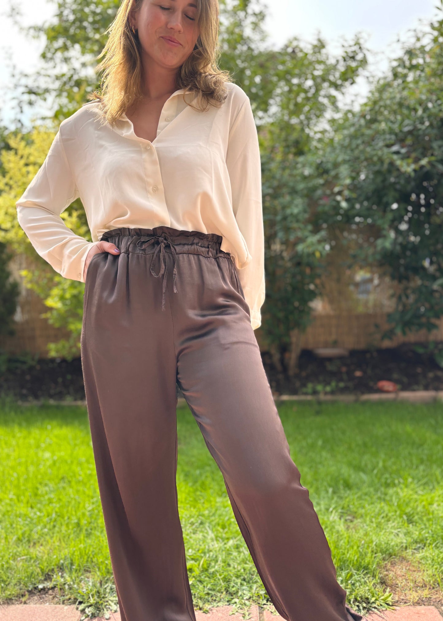Hose Emmi Schokobraun