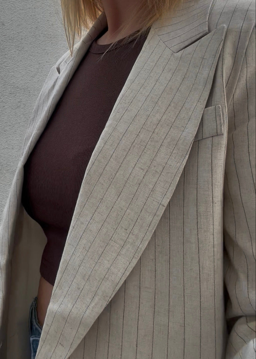 Leinen Mix Blazer Clara