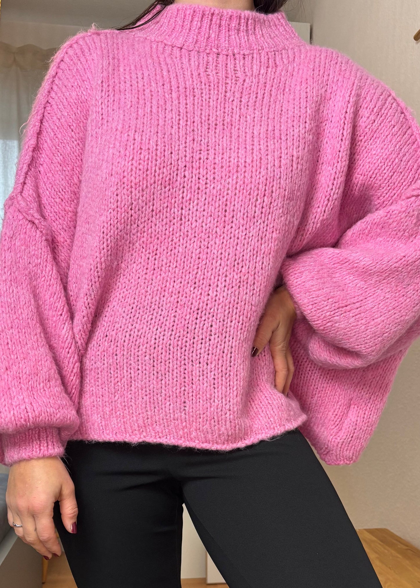 Strickpullover Canela Oversized Pink