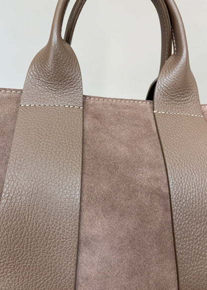 Ledertasche Canberra Taupe