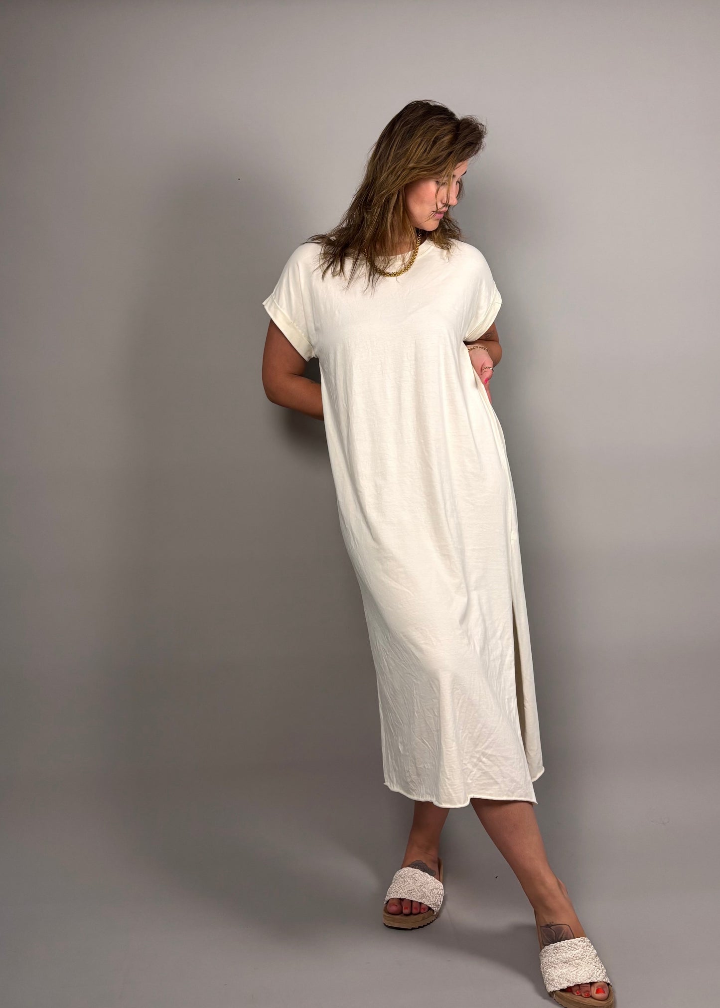 T-Shirt Kleid Bora Off-White