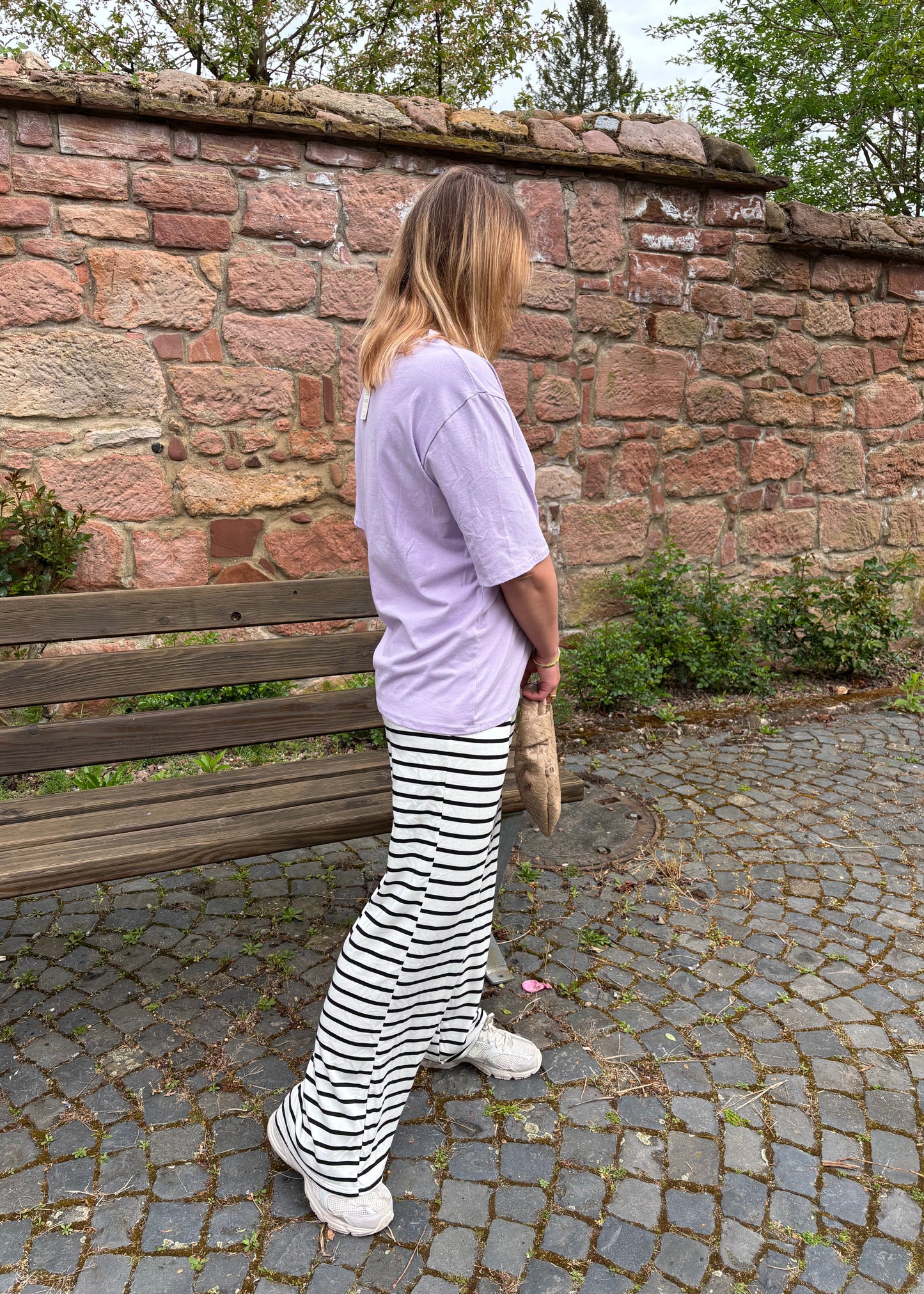 Hose Liana - Weiß / Grün