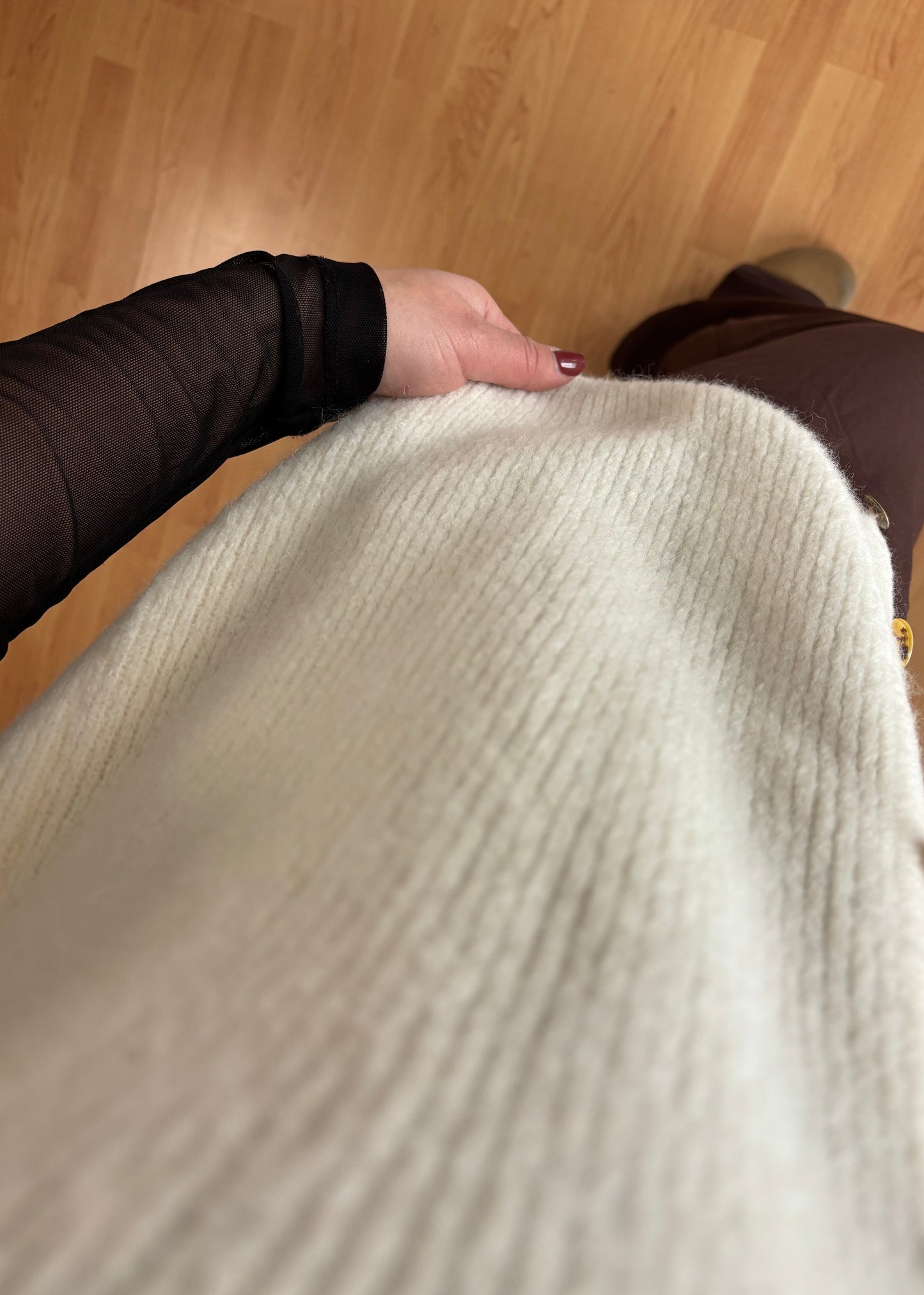 Cardigan Arica Halbarm – Off White