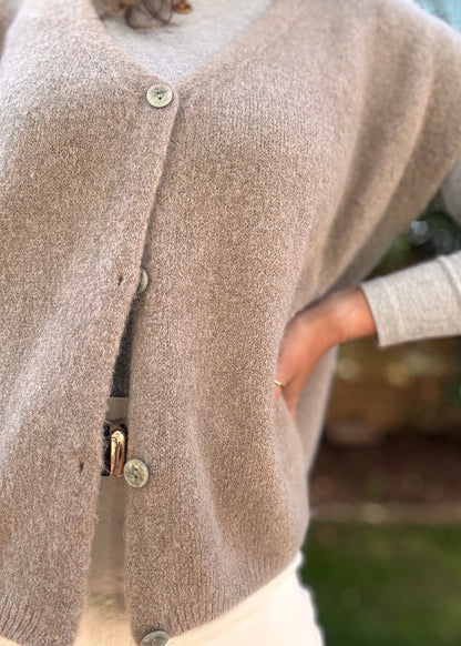 Pullunder Weste Taupe