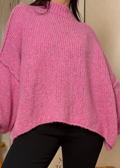 Strickpullover Canela Oversized Pink