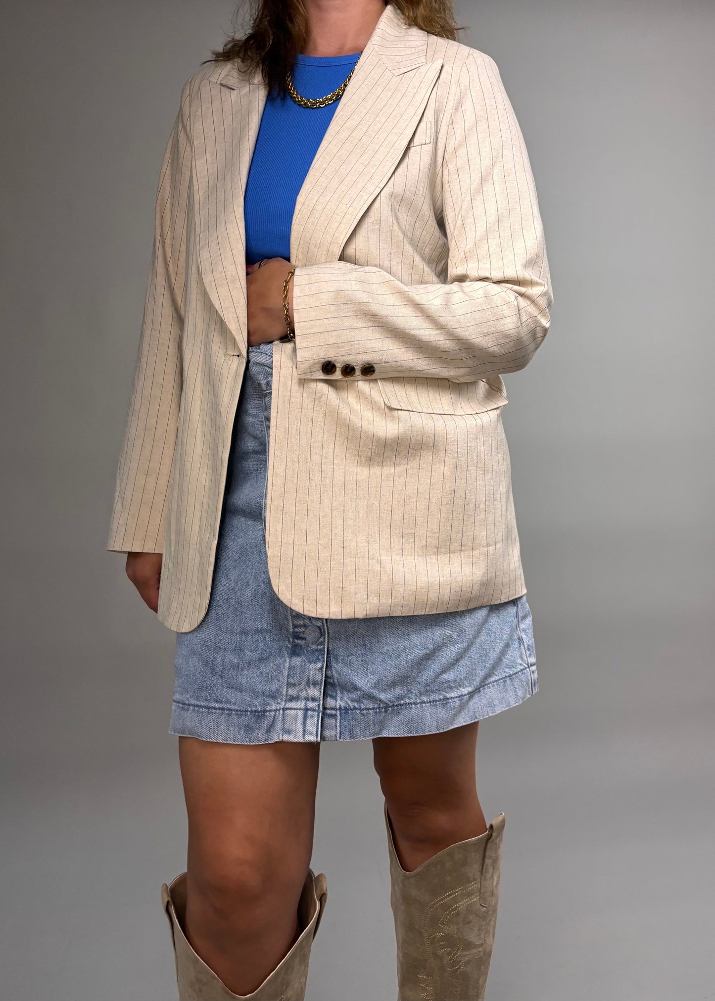 Leinen Mix Blazer Clara