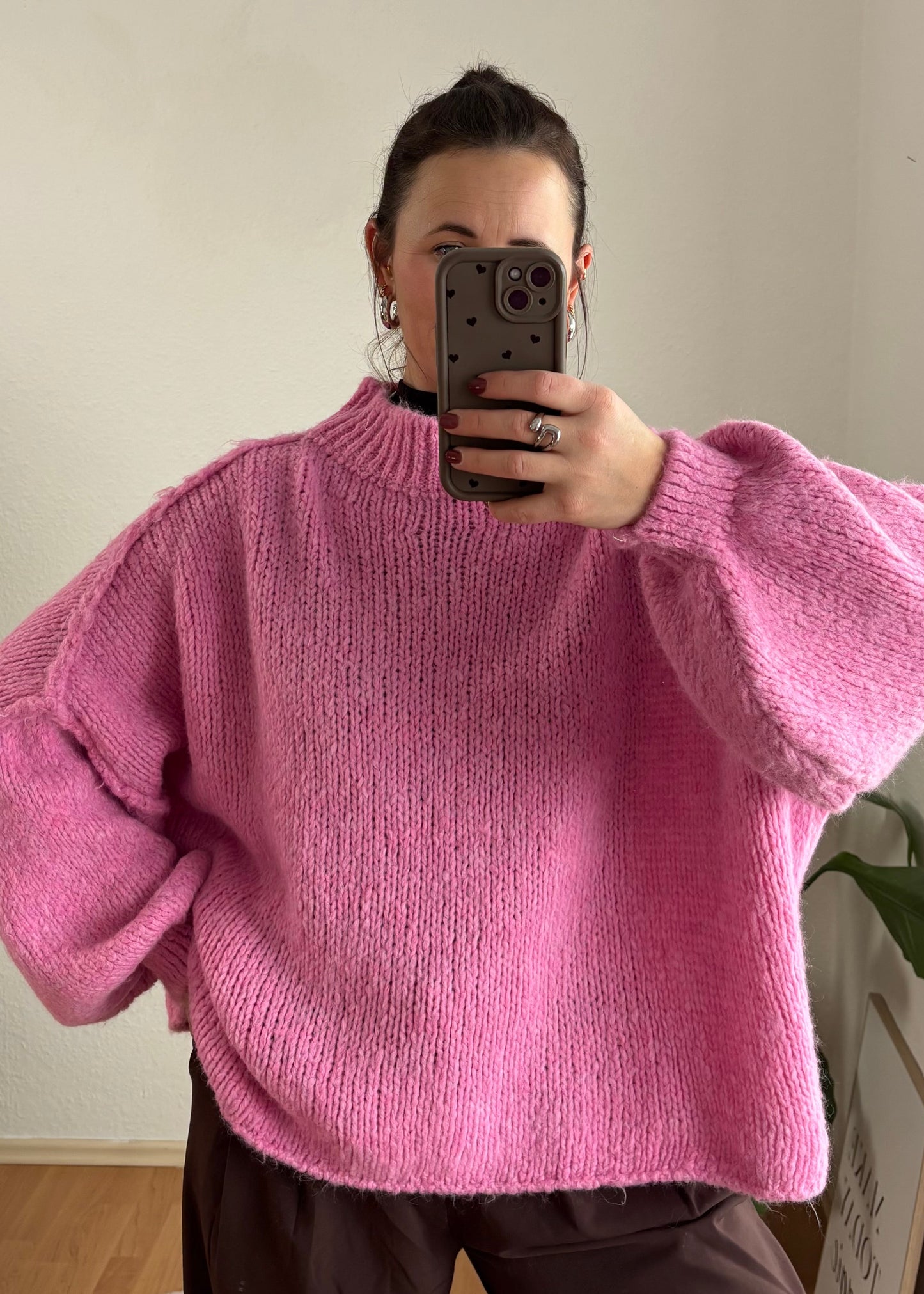 Strickpullover Canela Oversized Pink