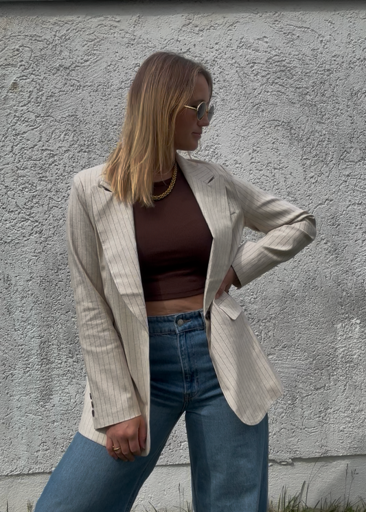 Leinen Mix Blazer Clara