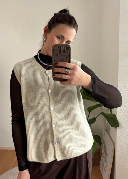 Cardigan Arica Halbarm – Off White