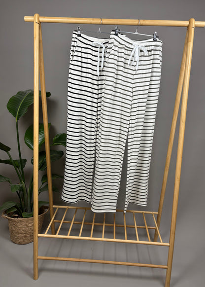 Hose Stripe - Weiß / Schwarz