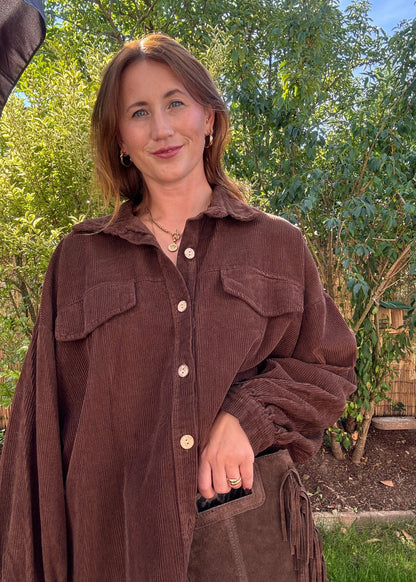Cordjacke Denver Dark Chocolate