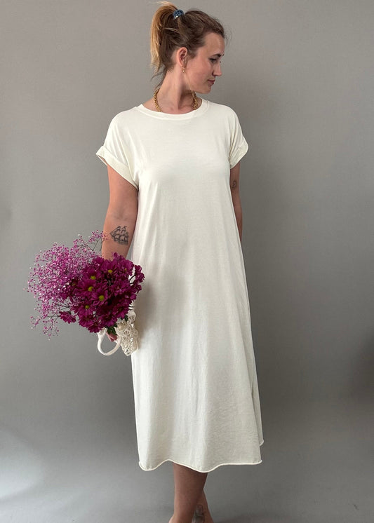 T-Shirt Kleid Bora Off-White