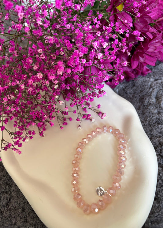 Kristallarmband Pauline - Rosa